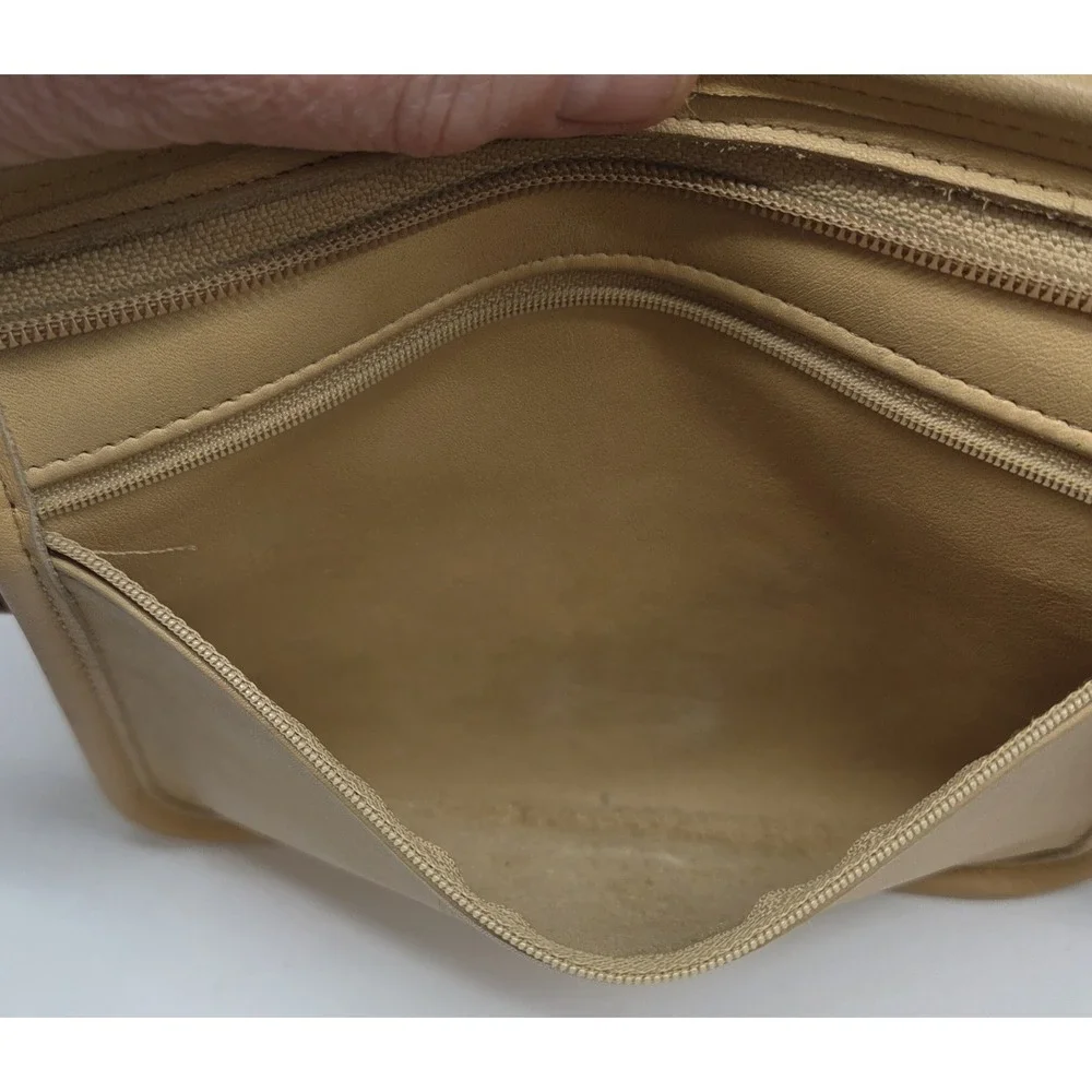 Coach 4143 Worth Bag Glove‑Tanned Leather Shoulder Bag Beige Vintage‎ Made USA